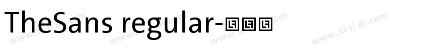 TheSans regular字体转换 TheSans regular字体转换